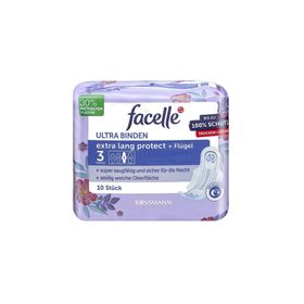 Facelle Ultra Gece Koruma Kanatlı 10 Adet Ped