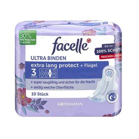 Facelle Ultra Gece Koruma Kanatlı 10 Adet Ped