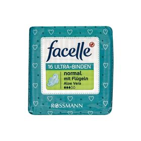 Facelle Ultra Normal Kanatlı Aloe Veralı 16 Adet Ped
