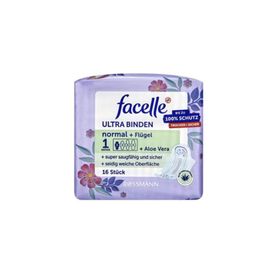 Facelle Ultra Normal Kanatlı Aloe Veralı 16 Adet Ped