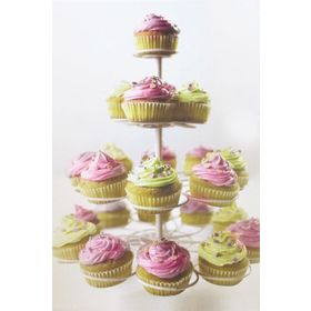 Fackelmann 4 Katlı Gri Cup Cake Kek Standı