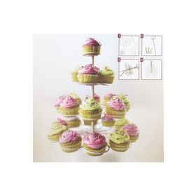 Fackelmann 4 Katlı Gri Cup Cake Kek Standı