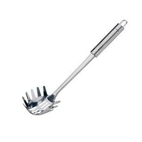 Fackelmann 40477 30 cm Nirosta Oval Griff Spaghetti Kepçe