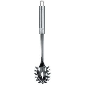 Fackelmann 40477 30 cm Nirosta Oval Griff Spaghetti Kepçe