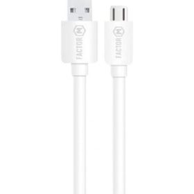 Factor-M FM-2415M 2.4A 1.5 m Micro Beyaz Data Kablo