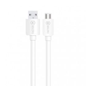 Factor-M FM-2415M 2.4A 1.5 m Micro Beyaz Data Kablo