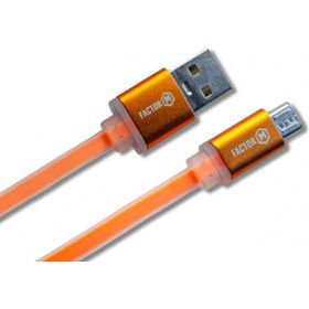 Factor-M Micro 3a 1.20 m Turuncu Data ve Şarj Kablo