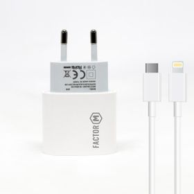 Factor-M Pd20w Quick Charger 20w­ Type C To Lightning 1 m Beyaz Kablolu Şarj Set