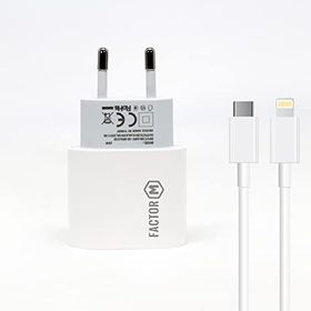 Factor-M Pd20w Quick Charger 20w­ Type-C To Lightning 3 m Beyaz Kablolu Şarj Set