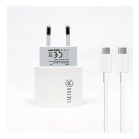 Factor-M Pd20w Quick Charger 20w­ Type-C To Type-C 1 m Beyaz Kablolu Şarj Set