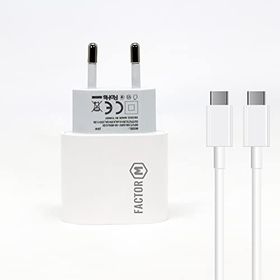 Factor-M Pd20w Quick Charger 20w­ Type-C To Type-C 3 m Beyaz Kablolu Şarj Set