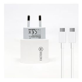 Factor-M Pd20w Quick Charger 20w­ Type-C To Type-C 3 m Beyaz Kablolu Şarj Set