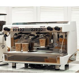 Faema E98 UP A2 Tall Cup 2 Gruplu Beyaz Tam Otomatik Espresso Kahve Makinesi