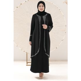 Fahima FHM838 Adalya Siyah Abiye