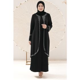 Fahima FHM838 Adalya Siyah Abiye