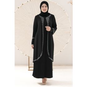 Fahima FHM838 Adalya Siyah Abiye