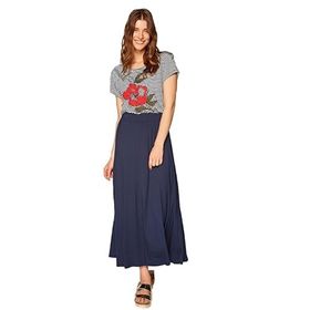 Faik Sönmez 00037 Lacivert Maxi Boy Comfort Kadın Etek