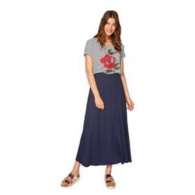 Faik Sönmez 00037 Lacivert Maxi Boy Comfort Kadın Etek