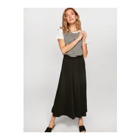 Faik Sönmez 00037 Siyah Maxi Boy Comfort Kadın Etek