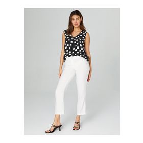 Faik Sönmez 00049 Slim Fit Krep Kadın Pantolon