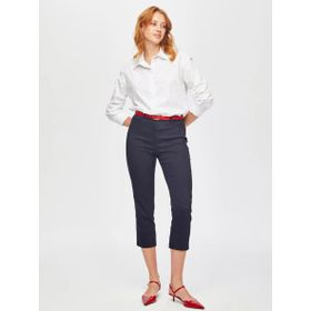 Faik Sönmez 00058 Siyah Slim Fit Klasik Kadın Capri