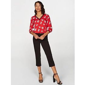 Faik Sönmez 00058 Siyah Slim Fit Klasik Kadın Capri