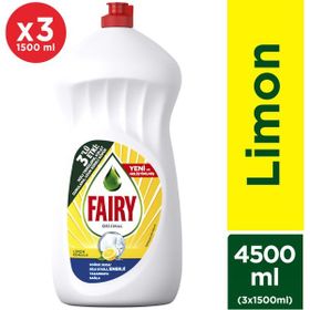 Fairy 1500 ml Limon Sıvı Bulaşık Deterjanı