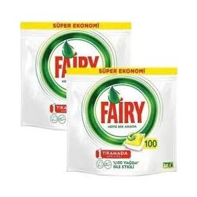 Fairy Hepsi Bir Arada Limon 100 Adet Bulaşık Makinesi Kapsülü