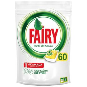 Fairy Hepsi Bir Arada Limon Kokulu 60'li Bulaşık Makinesi Tablet