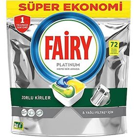 Fairy Platinum Limon 72 Tablet Bulaşık Makinesi Deterjanı
