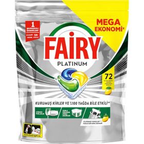 Fairy Platinum Limon 72 Tablet Bulaşık Makinesi Deterjanı