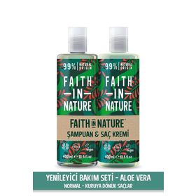 Faith In Nature Aloe Vera %99 Doğal Yenileyici Şampuan Saç Kremi