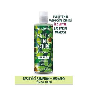 Faith In Nature Avokado Tüm Saç Tipleri İçin %99 Doğal Besleyici Şampuan