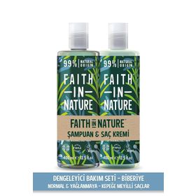 Faith In Nature Biberiye %99 Doğal Dengeleyici Şampuan ve Saç Kremi