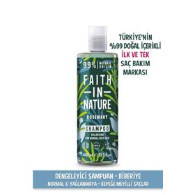 Faith In Nature Biberiye Normal & Yağlanmaya Kepeğe Meyilli Saçlar İçin %99 Doğal Dengeleyici Şampuan