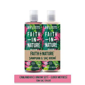 Faith In Nature Ejder Meyvesi %99 Doğal Canlandırıcı Şampuan ve Saç Kremi