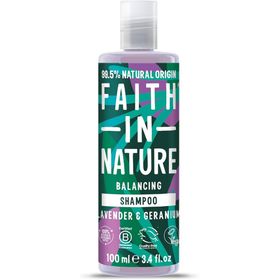 Faith In Nature Lavanta Sardunya Normal ve Kuruya Dönük Saçlar İçin 100 ml Şampuan