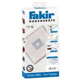 Fakir 102406175 Emotion 2200 5 Adet Uyumlu Süpürge Toz Torbası