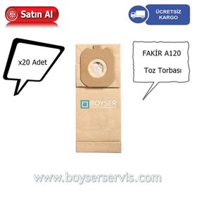 Fakir A120 Elektrikli Süpürge Kağıt Toz Torbası