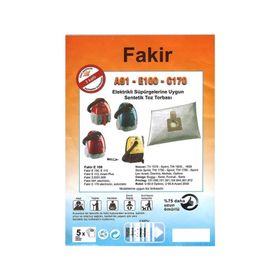 Fakir A91-E100-C170 5 Adet Süpürge Bez Toz Torbası