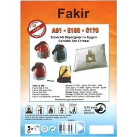 Fakir A91-E100-C170 5 Adet Süpürge Bez Toz Torbası