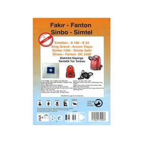 Fakir Bez 10 Adet Süpürge Torbası