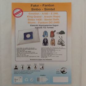 Fakir E 240 Emotion Sentetik Toz 20 Adet Süpürge Torbası