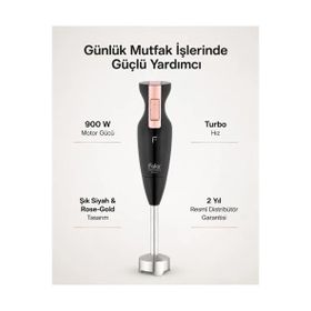 Fakir Silvino Siyah 900 W Tekli Blender