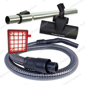 Fakir Veyron Turbo Öko Süpürge Çelik Telli Hortumu Turbo Brush Emici Başlık Teleskopik Boru