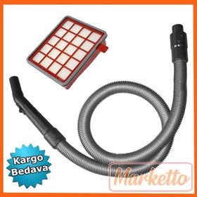 Fakir Veyron Turbo Öko Süpürge Çelik Telli Hortumu Turbo Brush Emici Başlık Teleskopik Boru
