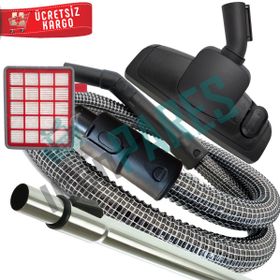 Fakir Veyron Turbo XL Elektrikli Süpürge Hortum Emici Başlık Teleskopik Boru Toz Haznesi Hepa Filtre