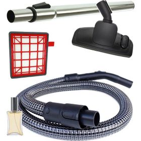 Fakir Veyron Turbo XL Süpürge Çelik Telli Hortumu Turbo Brush Emici Başlık Teleskopik Boru Filtre