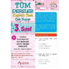 Faktör Yayınları 3. Sınıf Tüm Dersler Çek Kopar Yaprak Test
