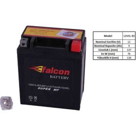 Falcon 12N7A-BS 12 V 7 Ah Kuru Akü